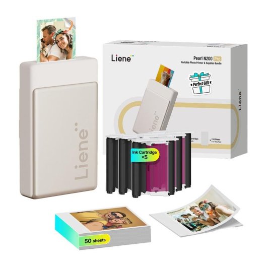 Imprimante Sublimation Bluetooth Liene Pearl N200 Pro Or portable autocollante