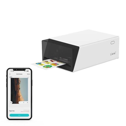 Impressora térmica Bluetooth Liene DHP700 com corte automático e laminação