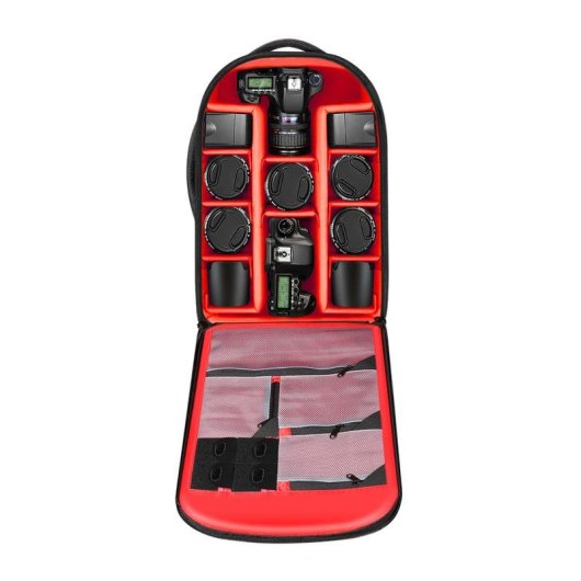Rucksack Neewer NW3300 mit Rollen und Teleskopgriff Rot