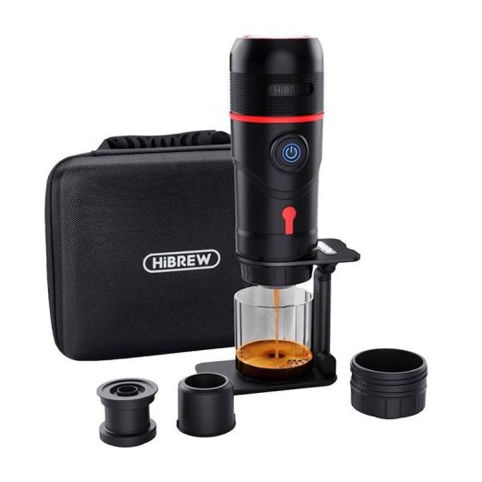 Cafetera Espresso Portátil HiBREW H4 Premium 60 ml 15 bares 80W con estuche