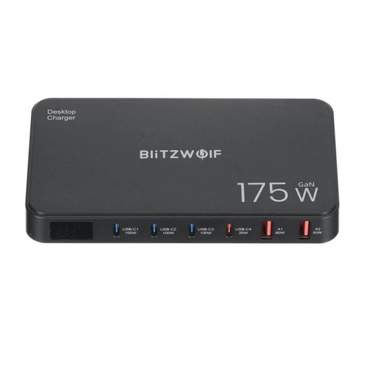 Station de charge Blitzwolf BW-S30 6 en 1 175W USB-C et USB-A