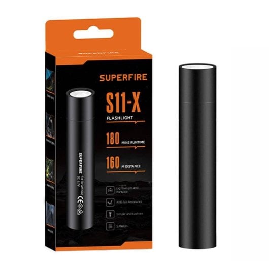 Lanterna Superfire S11-X 700 lúmenes USB 5 modos