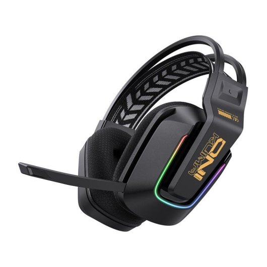 ONIKUMA GT828 kabelgebundene 2,4 GHz Bluetooth Gaming Kopfhörer Mikrofon Noise Cancelling RGB schwarz