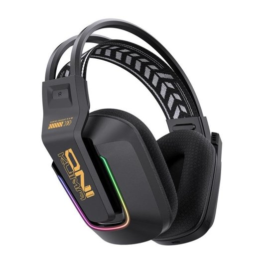 ONIKUMA GT828 kabelgebundene 2,4 GHz Bluetooth Gaming Kopfhörer Mikrofon Noise Cancelling RGB schwarz