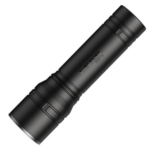 Lanterna USB Superfire S33-A Preta 4 Modos 124 lm