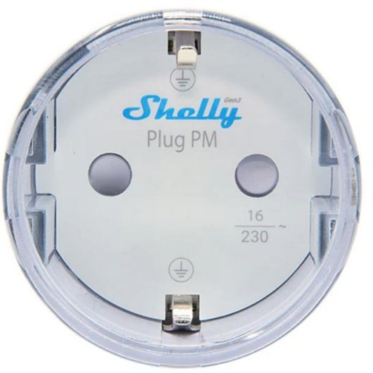 Enchufe Inteligente Shelly Plug PM Gen3 Wifi Bluetooth Estadísticas de consumo