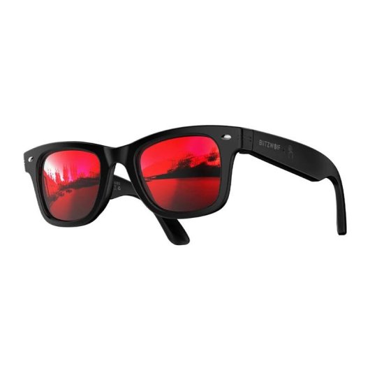 BlitzWolf BW-AG1 Gafas Inteligentes IA Integrada Traducción Altavoces Rojas