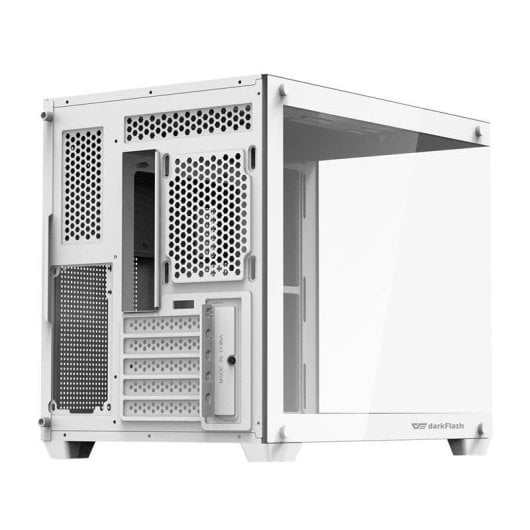 Caja PC Darkflash C285MP Blanca Estructura Doble Cristal Templado