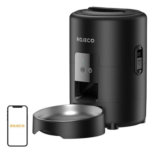 Distributore Automatico di Cibo Rojeco 2L WiFi Versione Nera