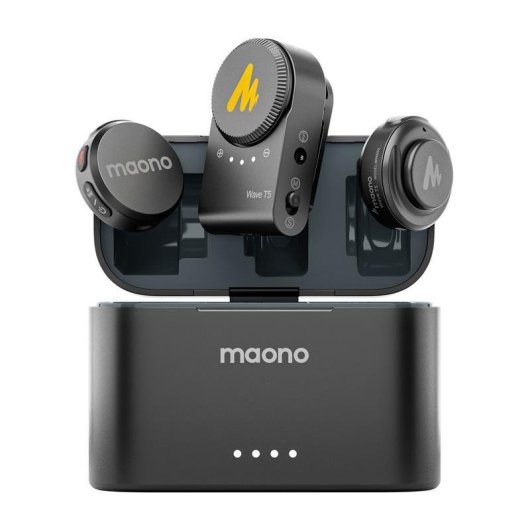 Microfone Maono WM650 A2 sem fios omnidirecional com redução de ruído