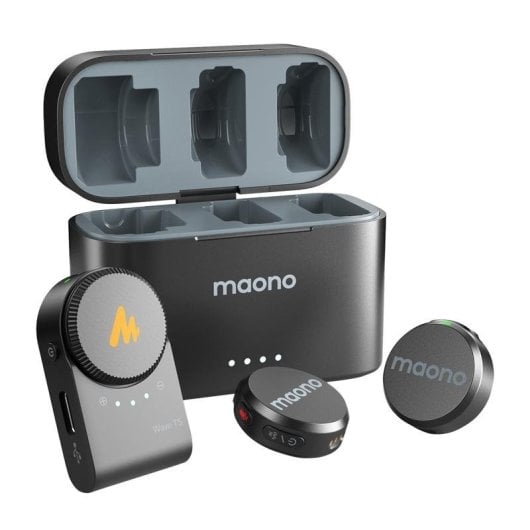 Microfone Maono WM650 A2 sem fios omnidirecional com redução de ruído
