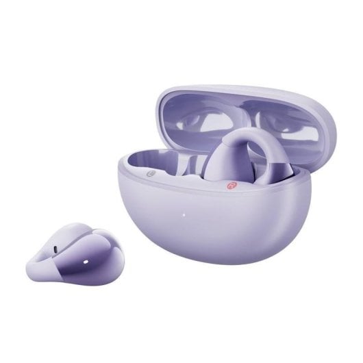 Auriculares QCY Crossky Clip C30 Bluetooth 5.4 sem fios para desporto roxo