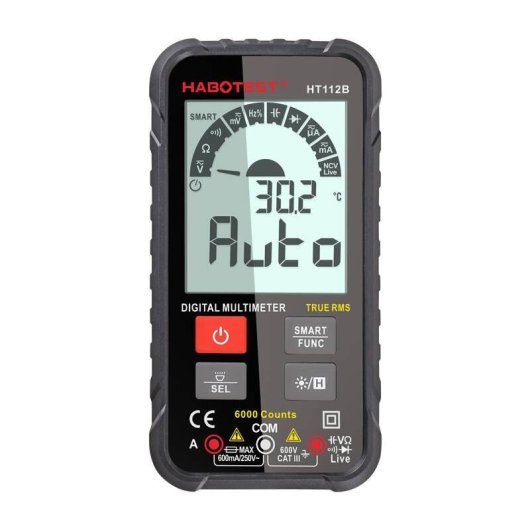 Multimètre Numérique Universel True RMS Habotest HT112B