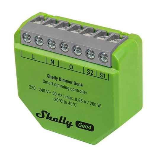 Interruptor inteligente Shelly Dimmer Gen4 Zigbee Wi-Fi Bluetooth Matter