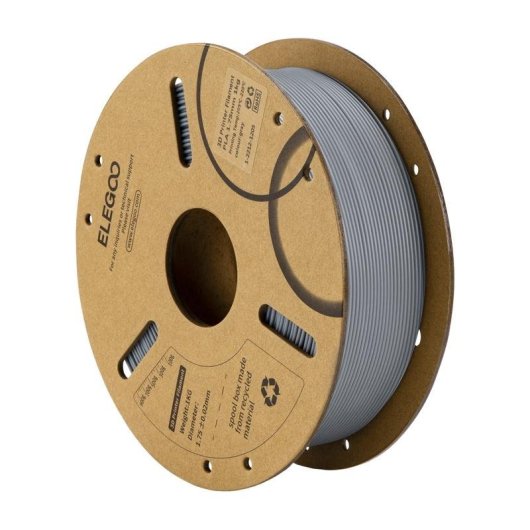 Filamento PLA ELEGOO 50.203.0040 Gris 1,75 mm Alta Pureza Precisión