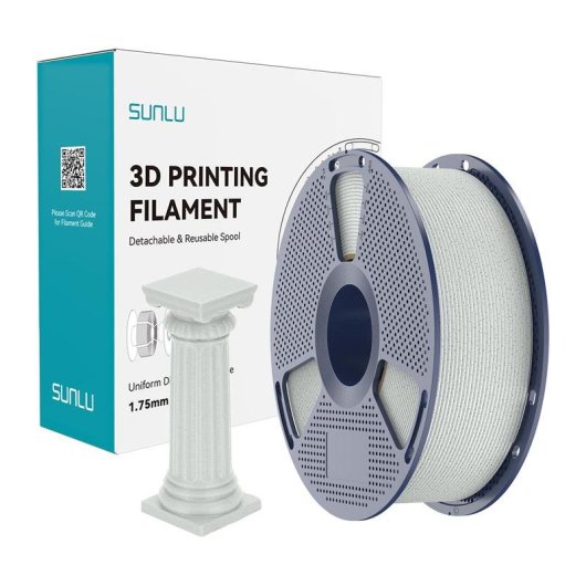Filamento PLA Sunlu PLA H-S Mar FGM Forest 1,75 mm Mármol Alta Velocidad