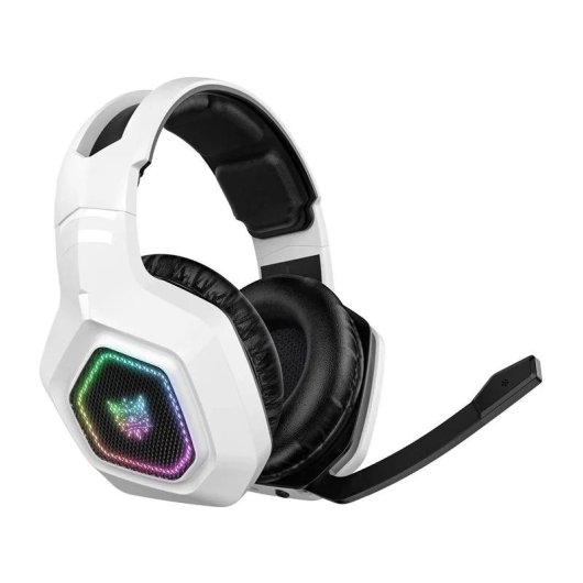 Cuffie ONIKUMA B100 wireless Bluetooth 5.3 con microfono cancellazione rumore RGB bianco