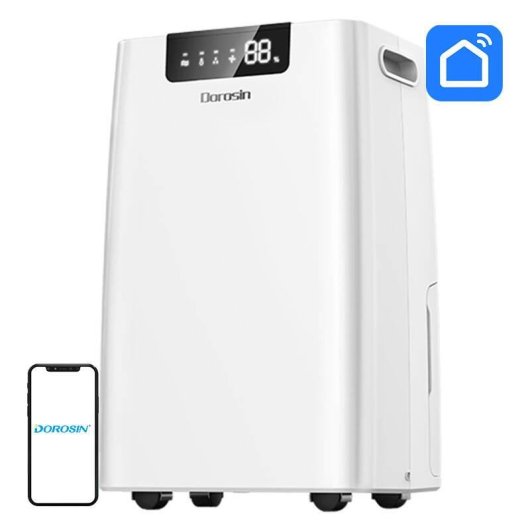 Desumidificador Dorosin ER-660E 60L/día 120m² Compressor Panasonic R410A