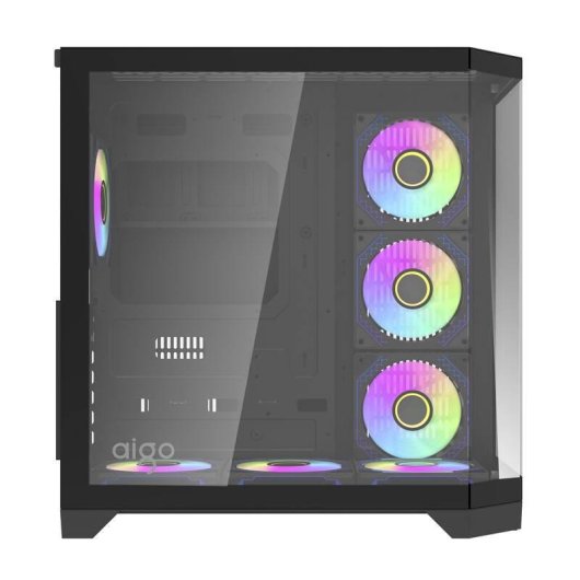 Gehäuse Darkflash FT418 PRO + 7 ARGB-Lüfter Schwarz