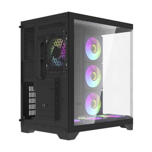 Gehäuse Darkflash FT418 PRO + 7 ARGB-Lüfter Schwarz