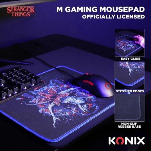 Alfombrilla de ratón Konix Stranger Things Demogorgon Live 32 x 27 cm