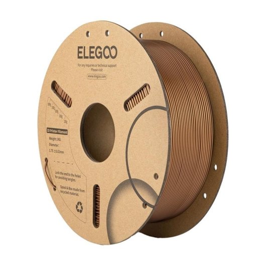 Filamento PLA Bronze ELEGOO 50.203.0465 Marrón 1,75 mm Precisión Alta