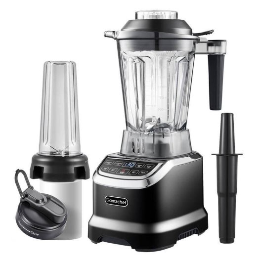 Batidora de Vaso AMZCHEF ZM5003-BK 1800W 1.85L Noir