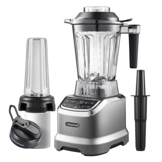Batidora de vaso AMZCHEF ZM5003-GA 1800W 1,85L Gris