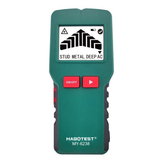 Detector 4 en 1 Habotest MY6238 para cables, metal y madera