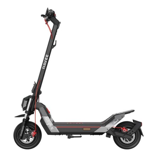 Patinete électrique Navee 1600W Autonomie 85km Roues 10'' Freins disque Suspension double Noir