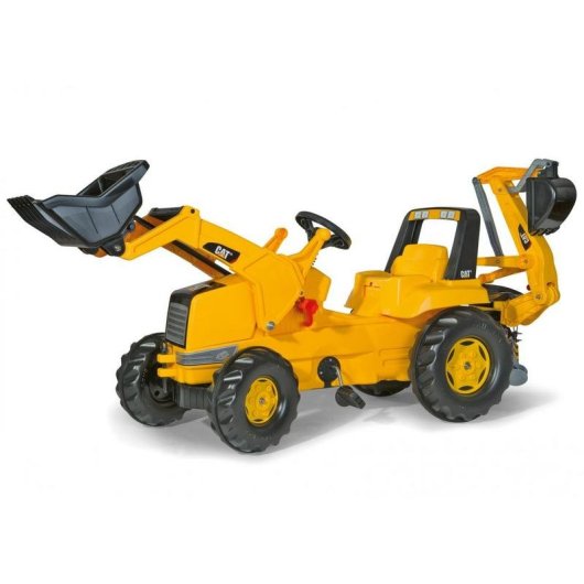 Escavadora infantil Rolly Toys 813001 Amarelo Negro Plástico Metal