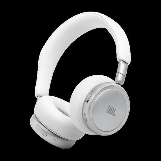 Casque JBL Live 680NC sans fil Bluetooth avec réduction de bruit, micro et blanc