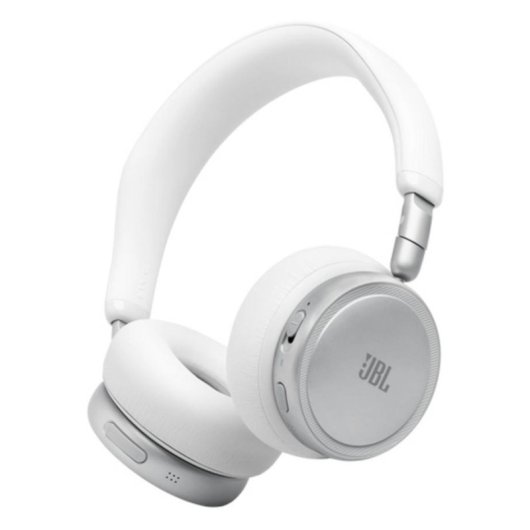 Casque JBL Live 680NC sans fil Bluetooth avec réduction de bruit, micro et blanc