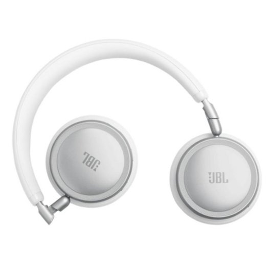 Casque JBL Live 680NC sans fil Bluetooth avec réduction de bruit, micro et blanc