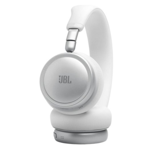 Casque JBL Live 680NC sans fil Bluetooth avec réduction de bruit, micro et blanc