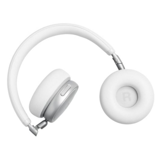 Casque JBL Live 680NC sans fil Bluetooth avec réduction de bruit, micro et blanc