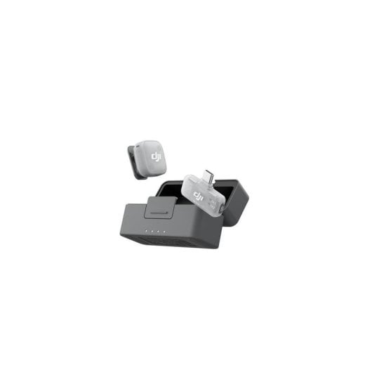 Microfone DJI Mic Mini 2 sem fios omnidirecional com estojo e clip magnético