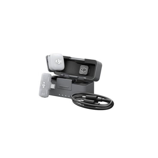 Microfone DJI Mic Mini 2 sem fios omnidirecional com estojo e clip magnético
