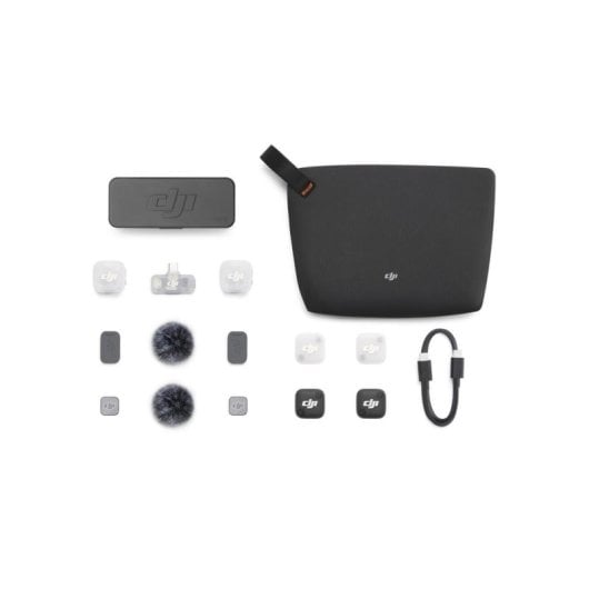 Microfone DJI Mic Mini 2 sem fios omnidirecional com 2 transmissores e estojo de carga