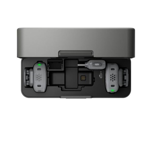Microfone DJI Mic Mini 2 sem fios omnidirecional com 2 transmissores e estojo de carga