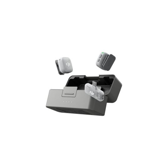 Microfone DJI Mic Mini 2 sem fios omnidirecional com 2 transmissores e estojo de carga