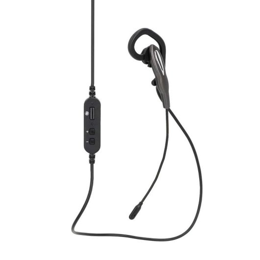 Auriculares Nedis CHSTUM210BK com cabo USB-C/A para escritório e chamadas, preto e cinza