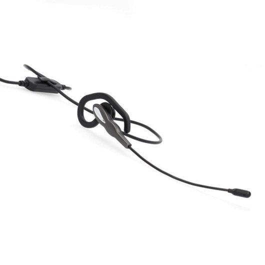 Auriculares Nedis CHSTUM210BK com cabo USB-C/A para escritório e chamadas, preto e cinza
