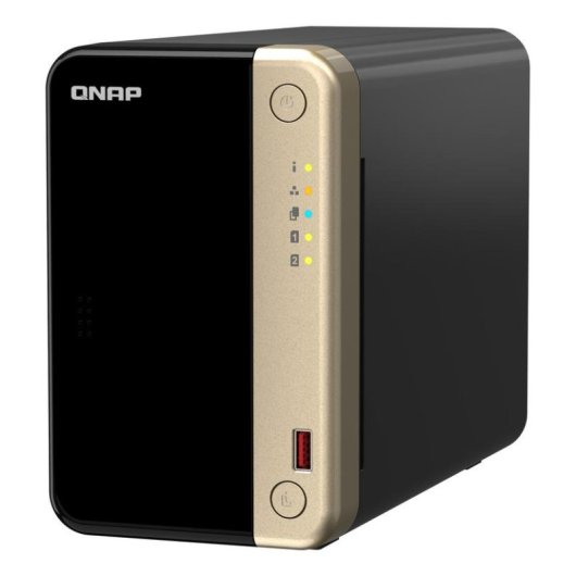 Servidor NAS QNAP TS-264 Torre Intel Celeron N5095 8GB DDR4 2 Bahías 2.5GbE M.2 PCIe HDMI