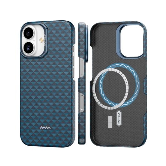 Raptic Funda Compatible Con Magsafe Fibra De Aramida Origen Natural Iphone 17 Profound