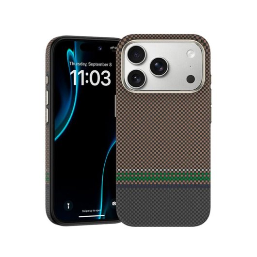 Benks Funda Para Iphone 17 Pro Max – Carcasa Con Magsafe De Fibra Kevlar Prestige Pro Dorada, Ultrafina Con Botón De Cámara Y Ajuste Preciso