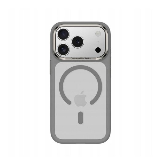 Benks Funda Para Iphone 17 Pro Max – Carcasa Con Magsafe Gris, Acabado Mate Antihuellas Con Botón De Cámara Y Ajuste Preciso