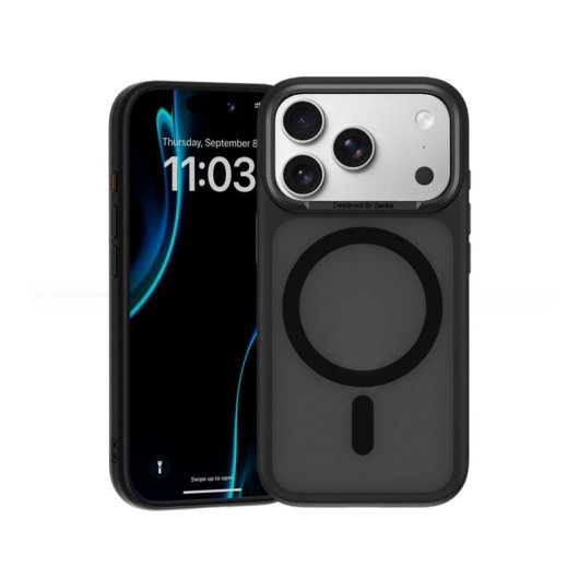 Benks Funda Para Iphone 17 Pro Max – Carcasa Con Magsafe Negra, Acabado Mate Antihuellas Con Botón De Cámara Y Ajuste Preciso