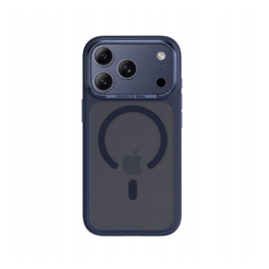 Benks Funda Para Iphone 17 Pro – Carcasa Con Magsafe Azul, Acabado Mate Antihuellas Con Botón De Cámara Y Ajuste Preciso