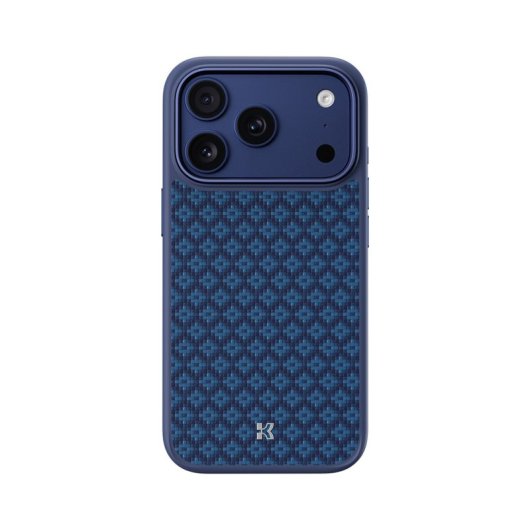 Benks Funda Para Iphone 17 Pro – Carcasa Con Magsafe De Fibra Kevlar Armorgrid Azul, Ultrafina Con Protección Anticaídas Y Con Ajuste Preciso